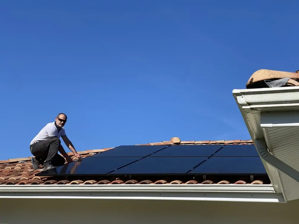Pose de panneaux photovoltaïques